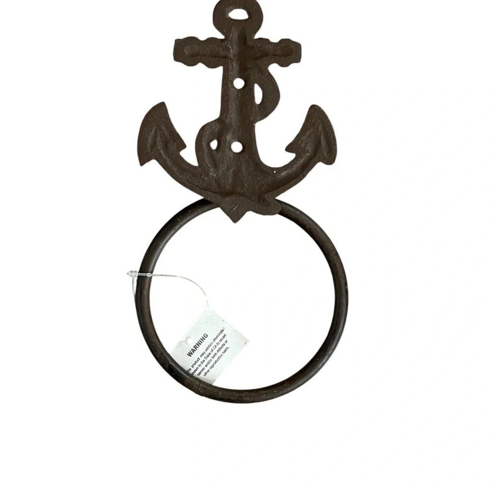 Rustic Black Anchor Wall Art